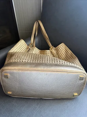 Michael Kors Gold Perforated Tote with MK Charm thumbnail 3