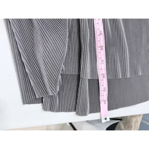 Baltic Born Maxi Dress Grey Micro Pleated V-Neck Short Sleeve XXXL thumbnail 8