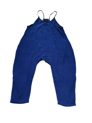 Free People Movement Hot Shot Cuddle Up Cozy Jumpsuit Size L Prep School Blue thumbnail 5