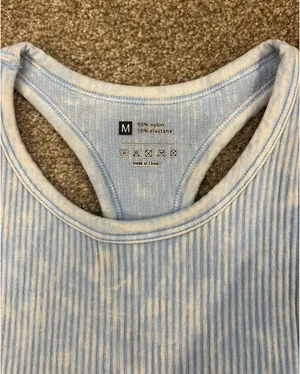 Light blue wash tank top Size M thumbnail 3
