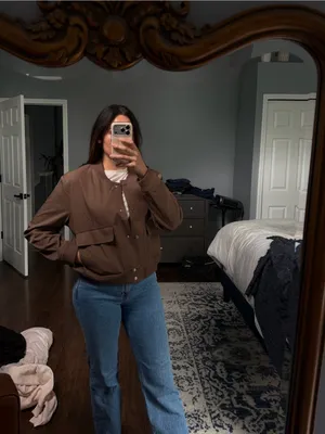 Brown Bomber Jacket thumbnail 5