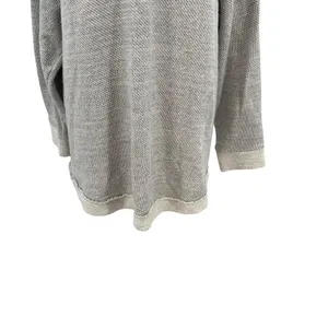 Free People Beach Gray Cowl Neck Split Back Oversized Sweatshirt Size Medium‎ thumbnail 6