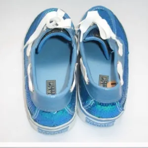 NWOB Sperry Topsider Blue Sequin Shoes thumbnail 4