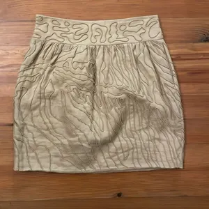 Diane Von Furstenberg DVF PAQUERITA Linen Mini Skirt Womens Size 8 Beige Tan thumbnail 4