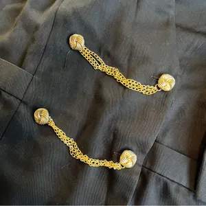 VTG Y2K Blazer Womens Jacket 26W Gold Buttons Danny & Nicole New York thumbnail 7