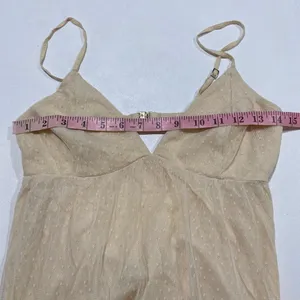 Abercrombie & Fitch Lace Maxi Dress S Cream Cottagecore Fairy Boho thumbnail 6