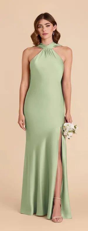 Pistachio Birdy Grey Bridesmaid Dress thumbnail 1