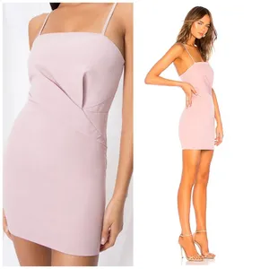 Superdown Revolve Mini Dress S Pink Ruched Bodycon Spaghetti Strap Going Out thumbnail 2
