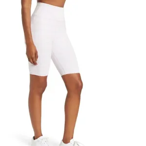Sweaty Betty Gingham Lavender and White High-Waisted Biker Shorts Medium 8” thumbnail 5