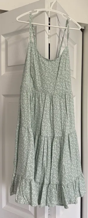 Mint Floral Hollister Mini Dress thumbnail 1
