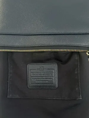 Coach Crossgrain Leather North South Crossbody Messanger Bag Black thumbnail 7