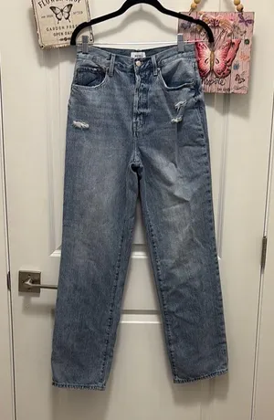 Pistola charlie high rise distressed straight leg Jeans thumbnail 2