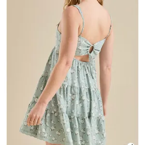 NEW Altar’d State Green Floral Mini Dress Size Medium NWT thumbnail 3
