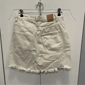 Free People Brea Cut Off Denim Skirt thumbnail 4