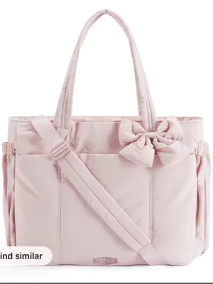 BAGSMART Crush Bow Tote Bag for Women, Large Work Tote Bags thumbnail 1