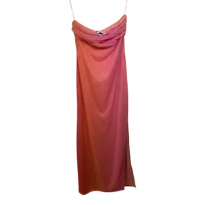 Princess Polly Rosalina Sheer Maxi Dress 8 Pink Orange Ombre Mesh‎ Slit NEW thumbnail 9