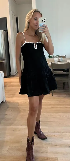Anthropologie NWT Black MARE MARE SQUARE-NECK ROMPER. Size Medium thumbnail 5