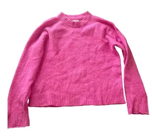American Eagle Outfitters Pink Fuzzy Crew Neck Long Sleeve Sweater Women's XS‎ thumbnail 1