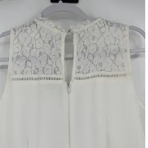 Disney Alice iThrough Looking Glass Romper Sz XL Fairy Coquette Lace Bib Cream thumbnail 8