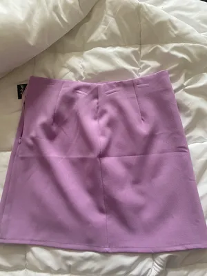 Nasty Gal high wasted lilac mini skirt thumbnail 4