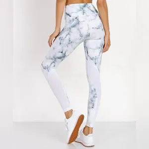 Varley Women’s Performance Windsor Tight Teal‎ Marble Leggings Size XXS thumbnail 2