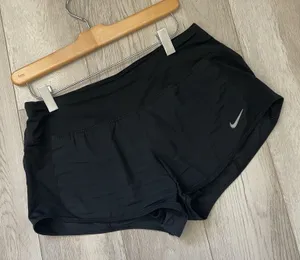 Nike Workout Shorts dri-fit fitted womens Black (small) activewear running gym thumbnail 1