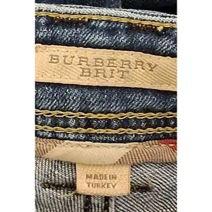 Burberry Brit Islington Bootcut Jeans Womens 27 Dark Wash Stretch Designer Denim thumbnail 4