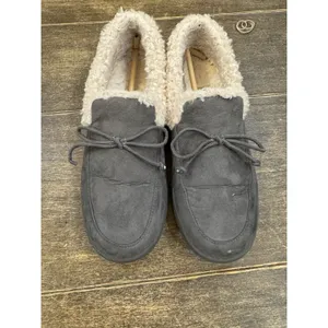 Vionic Claribel Faux Fur Lined Slippers Slate Grey Suede Orthotic Womens 9.5 M thumbnail 2