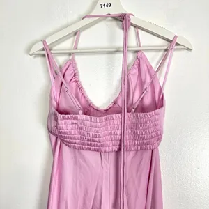 ALC Frank Sienna Cut-Out Satin Midi Dress in Light Pink Size US 0 thumbnail 10