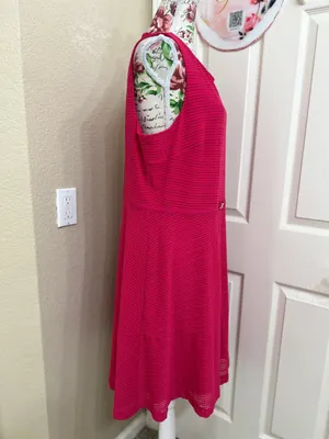 Jennifer Lopez pink sleeveless dress size 16 thumbnail 2