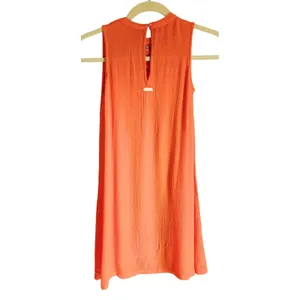 O'Neill Dress Womens Small Orange‎ Solid Relaxed thumbnail 3