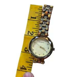 Geneva Gold-Tone Classic Ladies Watch With Crystal Accents & Adjustable Bracelet thumbnail 4