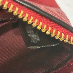 Coach Electric Red Leather Wristlet Corner‎ Zip Wristlet 67555 Wallet thumbnail 5