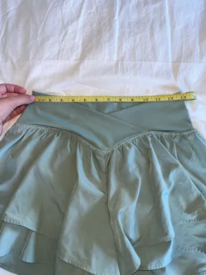 Athletic crossover wrap shorts Green Size M thumbnail 8