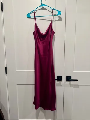 Express Cowl Neck Slip Midi Dress thumbnail 4