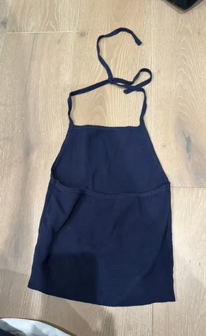 Brandy Melville Halter Top Navy Blue thumbnail 1