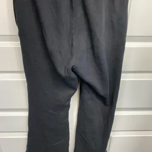 Victorias Secret PINK Striped Logo Joggers Sweatpants Wide Leg Black Medium thumbnail 5