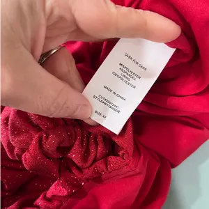 Windsor Red Glitter Ruched Bodycon‎ Maxi Dress Formal Prom Evening XS thumbnail 7