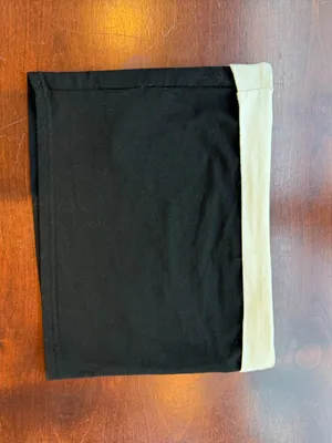 EDIKTED Contrast Foldover Tube Top Cropped Black & White Size Small thumbnail 6