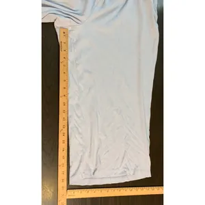 Lands End Womens XL Light Blue 100% Cotton Wide Leg Crop Drawstring Pants 545084 thumbnail 8