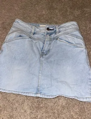 PacSun Light Washed Jean Skirt thumbnail 1