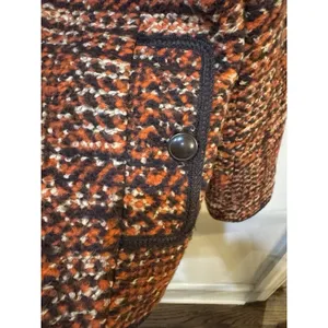 Talbots‎ women wool blazer size 12 Fall Halloween Tweed Career Thanksgiving thumbnail 5