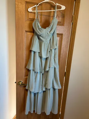 Birdy Grey Sage Green Bridesmaid Dress. thumbnail 2