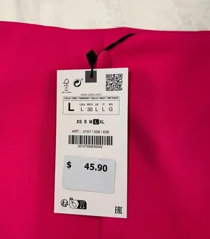 ZARA hot pink mini skirt thumbnail 3