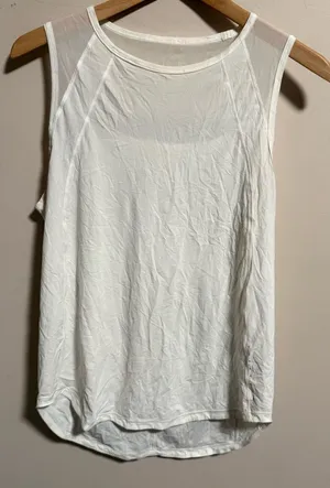 Lululemon Sculpt Tank Top White- Size Medium thumbnail 1