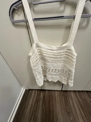 Abercrombie and Fitch crochet tank top thumbnail 4
