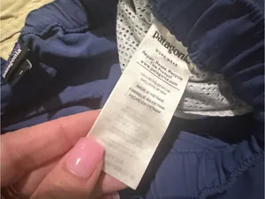 Patagonia Women's Barely Baggies Athletic Shorts in Blue and Light Yellow Bundle thumbnail 5