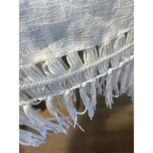 Unbranded Sheer Beach CoverUp Tassel Top sz Large thumbnail 3
