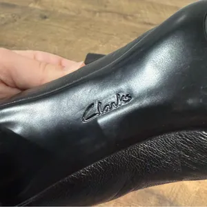 Clarks Leather Heels Bow Accent Chunky Heel thumbnail 13