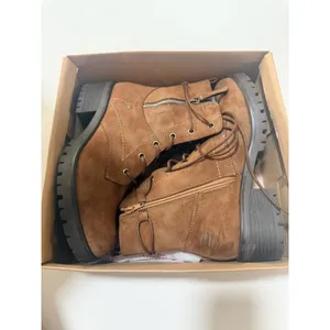 Dunes Combat Boots Womans Size 8.5 USA Suede Brown thumbnail 8